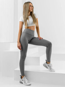 Bolf Damen Leggings Grau 10376