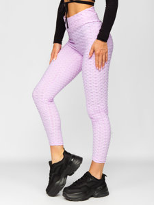 Bolf Damen Leggings Hellviolett  YW88024