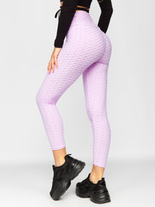 Bolf Damen Leggings Hellviolett  YW88024