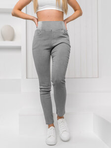 Bolf Damen Leggings Jeggings Grau  S111