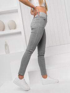 Bolf Damen Leggings Jeggings Grau  S111