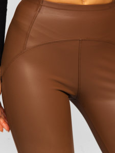 Bolf Damen Leggings Lederimitation Camel  J51700