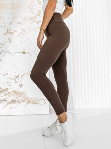 Bolf Damen Leggings Schokoladenbraun  W5221