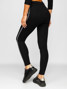 Bolf Damen Leggings Schwarz  W6993