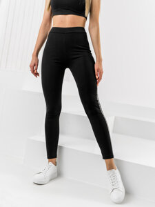 Bolf Damen Leggings Schwarz  W6993A1