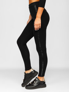 Bolf Damen Leggings Schwarz  W7101