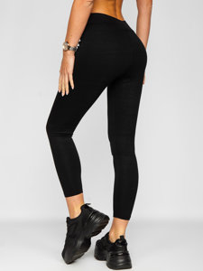 Bolf Damen Leggings Schwarz YW01001-A