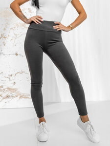 Bolf Damen Leggings Schwarzgrau  W5221