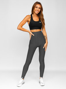 Bolf Damen Leggings Schwarzgrau  YW88024