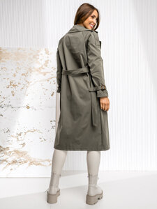 Bolf Damen Mantel Trenchcoat Khakicz  4494