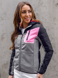 Bolf Damen Sport Jacke Übergangsjacke Schwarz  KSW4006A