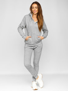 Bolf Damen Sport Set Zweiteiler Grau  0003