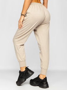 Bolf Damen Sporthose Beige  0011