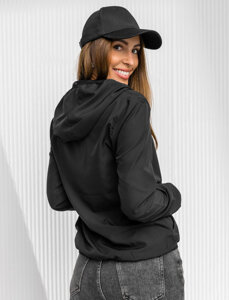 Bolf Damen Sportjacke Übergangsjacke Schwarz  HD141