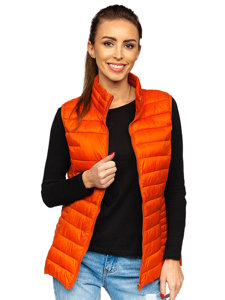 Bolf Damen Stepp Weste Orange 23038