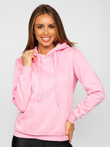 Bolf Damen Sweatshirt mit Kängurutasche  Rosa W02B