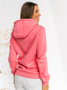 Bolf Damen Sweatshirt mit Kängurutasche  Rosa W02B