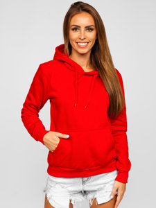 Bolf Damen Sweatshirt mit Kängurutasche Rot  W02B