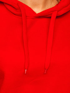 Bolf Damen Sweatshirt mit Kängurutasche Rot  W02B