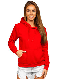 Bolf Damen Sweatshirt mit Kängurutasche Rot  W02B