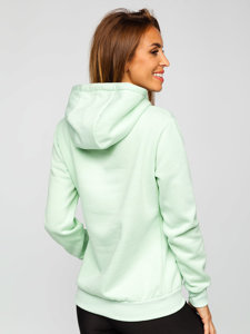 Bolf Damen Sweatshirt mit Kängurutsche Hell Mintgrün  W02B