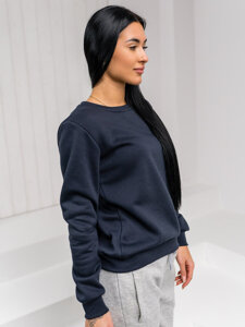 Bolf Damen Sweatshirt ohne Kapuze Dunkelblau  W01A1