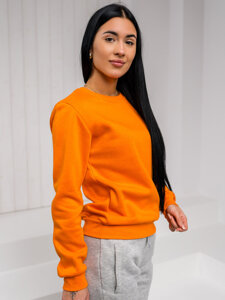 Bolf Damen Sweatshirt ohne Kapuze Orange  W01A1