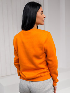 Bolf Damen Sweatshirt ohne Kapuze Orange  W01A1