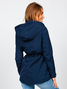 Bolf Damen Übergangsjacke Parka Dunkelblau  6852