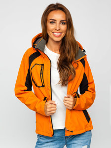 Bolf Damen Übergangsjacke Sofsthelljacke Orange  9055