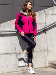 Bolf Damen Übergangsjacke Sofsthelljacke Rosa  3077