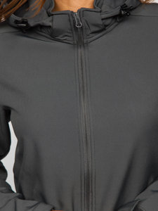 Bolf Damen Übergangsjacke Softshell Dunkelgrau  HH018