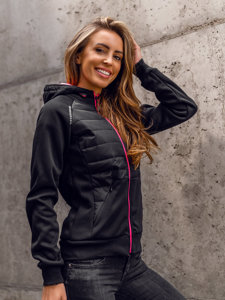 Bolf Damen Übergangsjacke Sportjacke Schwarz  KSW4009A