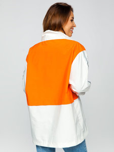 Bolf Damen Übergangsjacke Weiß-Orange  AG3010