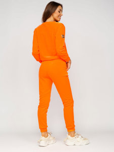 Bolf Damen Volours Zweiteiler Sport Set Orange  8129