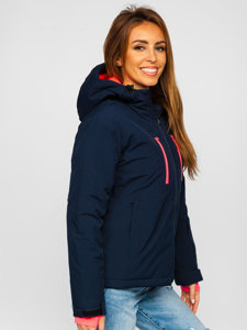 Bolf Damen Winterjacke Sportjacke Dunkelblau  HH012A