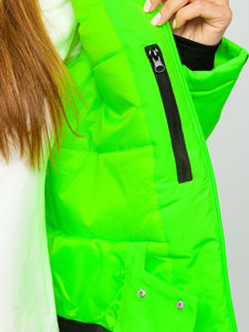 Bolf Damen Winterjacke Sportjacke Grün-Neon  HH012A