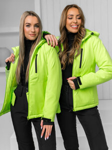 Bolf Damen Winterjacke Sportjacke Grün-Neon  HH012B