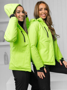 Bolf Damen Winterjacke Sportjacke Grün-Neon  HH012B