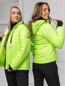 Bolf Damen Winterjacke Sportjacke Grün-Neon  HH012B