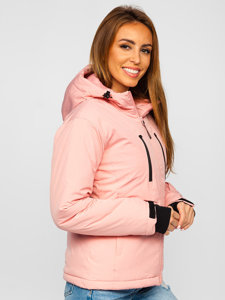 Bolf Damen Winterjacke Sportjacke Hellrosa  HH012A