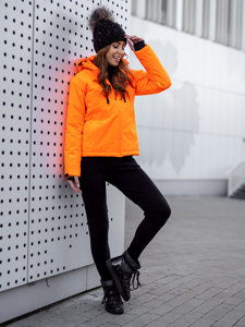 Bolf Damen Winterjacke Sportjacke Orange  HH012