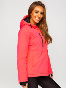 Bolf Damen Winterjacke Sportjacke Rosa-Neon  HH012A