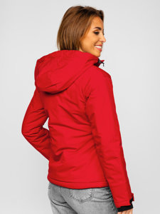 Bolf Damen Winterjacke Sportjacke Rot  HH012A