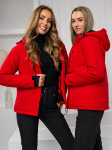 Bolf Damen Winterjacke Sportjacke Rot  HH012B