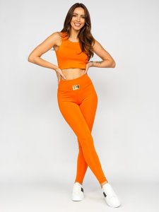 Bolf Damen Zweiteiler Sport Set Fashion Orange 022