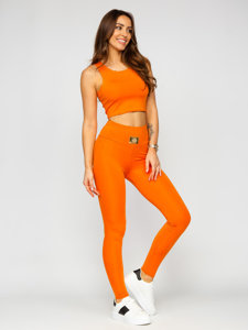 Bolf Damen Zweiteiler Sport Set Fashion Orange 022