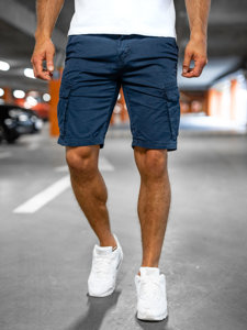 Bolf Heren Kurze Hose Cargoshorts Dunkelblau YF2222