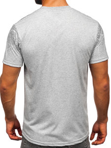 Bolf Herren Baumwoll T-Shirt Grau  14710