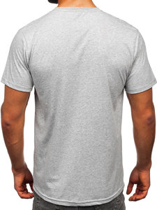 Bolf Herren Baumwoll T-Shirt Grau  14728